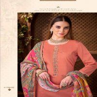 Alok Mishika Wholesale Pure Zam Fancy Embroidery Dress Material
