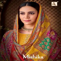 Alok Mishika Wholesale Pure Zam Fancy Embroidery Dress Material
