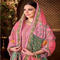 Alok Mishika Wholesale Pure Zam Fancy Embroidery Dress Material