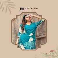 rangoli by kadlee rayon readymade classic kurti with pant exports