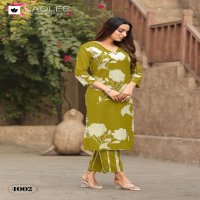 rangoli by kadlee rayon readymade classic kurti with pant exports
