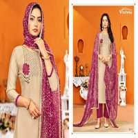 vishnu dermy cool vol 23 attractive look silk dress material online