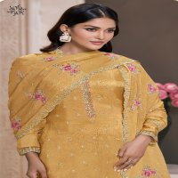 Vinay Kuleesh Zarkan Wholesale Embroidered Moongasilk With Hand Work Straight Suits