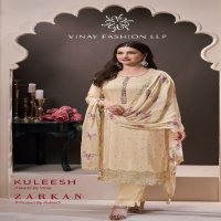 Vinay Kuleesh Zarkan Wholesale Embroidered Moongasilk With Hand Work Straight Suits
