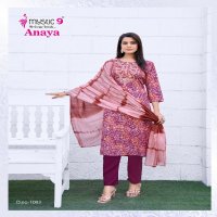Mystic 9 Anaya Vol-1 Wholesale Straight Cut Top With Pant And Dupatta