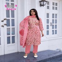 Mystic 9 Anaya Vol-1 Wholesale Straight Cut Top With Pant And Dupatta