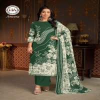 Harshit Ameena Wholesale Pure Zam Cotton With Hand Work Dress Material
