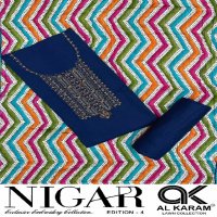 Al Karam Nigar Vol-4 Wholesale Embroidery Cotton Dress Material