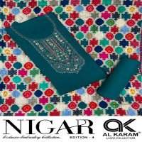 Al Karam Nigar Vol-4 Wholesale Embroidery Cotton Dress Material