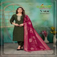 Hariyaali 5 Star Wholesale PV Silk With Coding Work 3 Piece Suits Combo