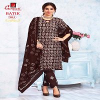 Ganpati Batik With Pant Vol-9 Wholesale Readymade Cotton Printed Dress