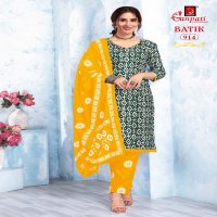 Ganpati Batik With Pant Vol-9 Wholesale Readymade Cotton Printed Dress