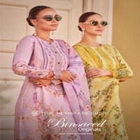 binsaeed originals by the hermitage jam satin modern pakistani suits