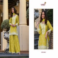 vamika anamika vol 2 chinon fully stitch designer sharara style 3pcs dress