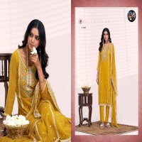 Fourdots Santoor Wholesale Viscose Organza With Heavy Work Dress Material
