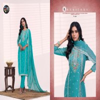 Fourdots Santoor Wholesale Viscose Organza With Heavy Work Dress Material