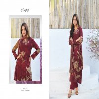 Glossy Simar Swarnika Wholesale Viscose Muslin With Hand Work Suits