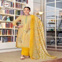 Harshit Summer Saga Wholesale Pure Cotton With Swarovski Diamond Work Dress Material