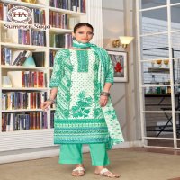 Harshit Summer Saga Wholesale Pure Cotton With Swarovski Diamond Work Dress Material