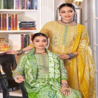 Harshit Summer Saga Wholesale Pure Cotton With Swarovski Diamond Work Dress Material