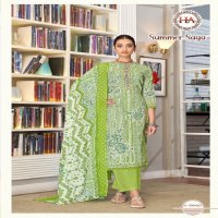 Harshit Summer Saga Wholesale Pure Cotton With Swarovski Diamond Work Dress Material