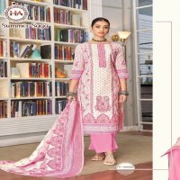 Harshit Summer Saga Wholesale Pure Cotton With Swarovski Diamond Work Dress Material