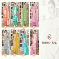 Harshit Summer Saga Wholesale Pure Cotton With Swarovski Diamond Work Dress Material