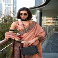 blackberry by rajpath linen tissue silk elegant style saree supplier