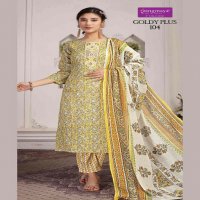 Rangmaya Goldy Plus Wholesale Cotton Fabrics Kurti With Pant And Dupatta