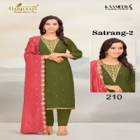 Hariyaali Satrang Vol-2 Wholesale Pure Silk With Embroidery Top With Pant And Dupatta Combo