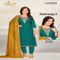 Hariyaali Satrang Vol-2 Wholesale Pure Silk With Embroidery Top With Pant And Dupatta Combo