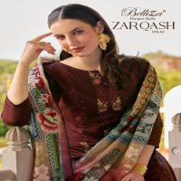 Belliza Zarqash Vol-3 Wholesale Pure Heavy Jam With Designer Work Dress Material