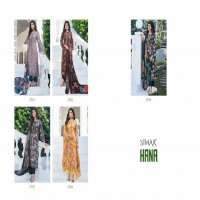 Glossy Simar Hana Wholesale Pure Jam Cotton With Embroidery Work Suits