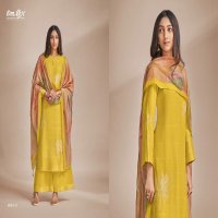Omtex Madhuram Wholesale Pure Linen Jacquard With Handwork Suits