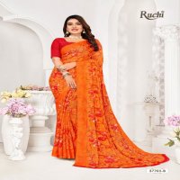Ruchi Star Chiffon 177 Wholesale Chiffon Fabrics Printed Ethnic Sarees