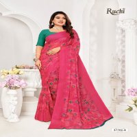 Ruchi Star Chiffon 177 Wholesale Chiffon Fabrics Printed Ethnic Sarees