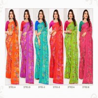 Ruchi Star Chiffon 177 Wholesale Chiffon Fabrics Printed Ethnic Sarees