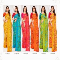 Ruchi Star Chiffon 177 Wholesale Chiffon Fabrics Printed Ethnic Sarees