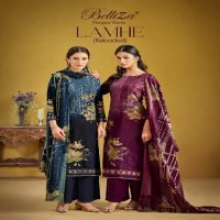 lamhe by belliza designer viscose rayon modern pakistani dress material