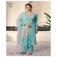 Vinay Kuleesh Ombre Wholesale Thread Emb Moonga Silk Straight Suits