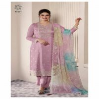 Vinay Kuleesh Ombre Wholesale Thread Emb Moonga Silk Straight Suits