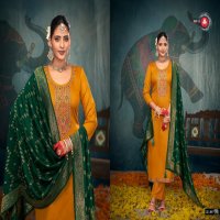 Triple AAA George Vol-2 Wholesale Jam Silk Cotton With Jarkan Work Dress Material
