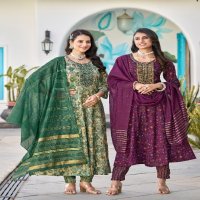 Radhika Lifestyle Swara Vol-1 Wholesale Flair Top With Pant And Dupatta