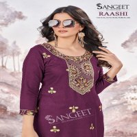 Sangeet Raashi Wholesale Rayon Fabrics Multi Sequence Work Long Kurtis