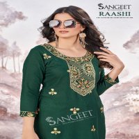 Sangeet Raashi Wholesale Rayon Fabrics Multi Sequence Work Long Kurtis
