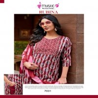 Mystic 9 Rubina Vol-7 Wholesale Straight Cut Kurti With Pant And Dupatta