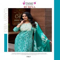 Mystic 9 Rubina Vol-7 Wholesale Straight Cut Kurti With Pant And Dupatta