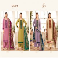 Esta Myra D.no 1003 Colour Wholesale Linen Tissue With Work Suits