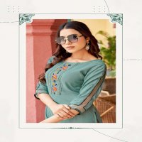 Mittoo Kalista Wholesale Heavy Reyon With Handwork Long Kurtis