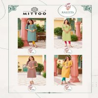 Mittoo Kalista Wholesale Heavy Reyon With Handwork Long Kurtis